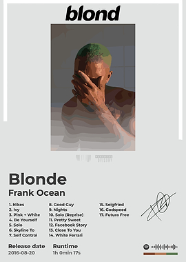 Frank Ocean Blonde Album Cover