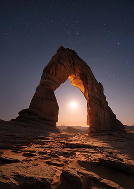 Delicate Arch at Night