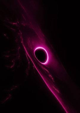 Pink Black Hole Digital Art