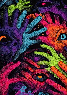 Surreal Eyes and Hands