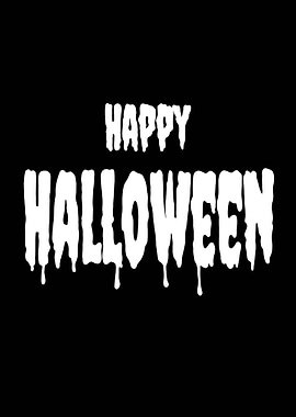Happy Halloween Drip Text