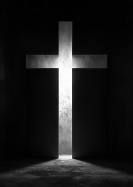 Illuminated Christian Cross