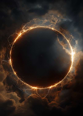 Electric Ring in Stormy Sky