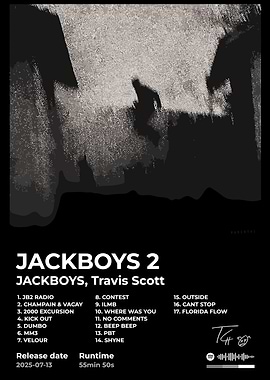 TRAVIS SCOTT JACKBOYS 2 Album Cover Art