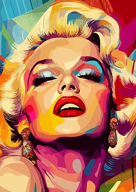 Marilyn Monroe Pop Art Portrait