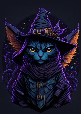 Wizard Cat Portrait