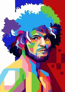 Khabib Nurmagomedov Pop Art Portrait