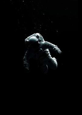 Astronaut in Dark Space