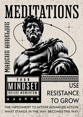Meditations by Marcus Aurelius Poster