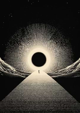 Monochrome Journey to the Eclipse