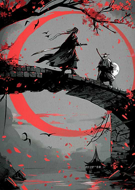 Samurai Bridge Cherry Blossoms