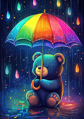 Cute Bear Rainbow