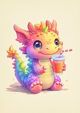 Cute Rainbow Dragon