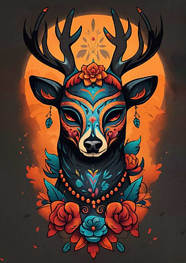 Ornate Deer Floral Decorations