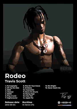 Travis Scott Rodeo Album Cover Art