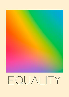 Equality Rainbow Gradient Poster