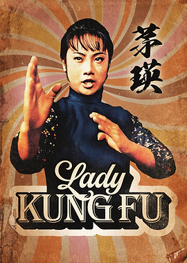 Lady Kung Fu Vintage Poster