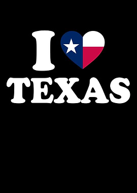 I Love Texas Graphic