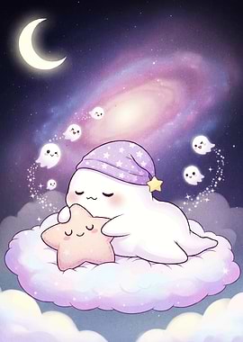Cute Sleepy Star Cloud