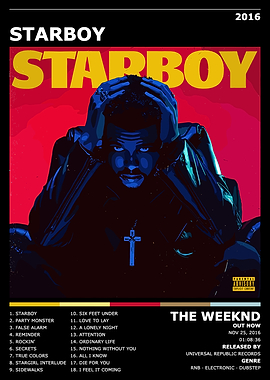 The Weeknd - Starboy Album Cover