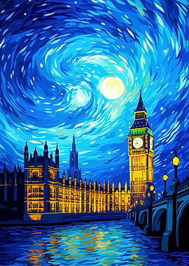 London Starry Night