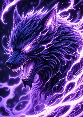 Purple Energy Wolf