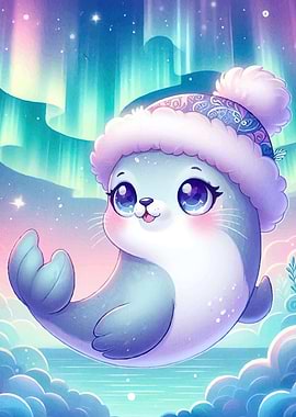 Cute Seal Winter