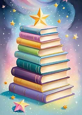 Stack Books Star Topper