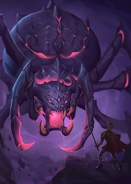 Giant Spider Confrontation