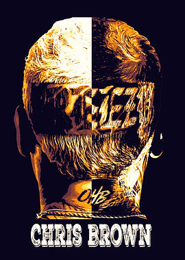 Chris Brown Portrait Art