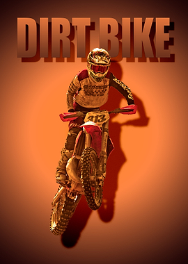 Dirt Bike Rider in Action