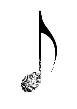 Fingerprint Music Note