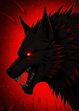 Angry Wolf Red Eyes