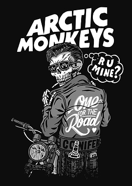 Arctic Monkeys Skeleton Biker