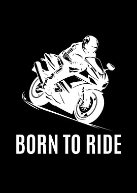Born to Ride Motorcycle Graphic