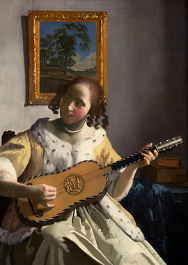 Woman with a Lute by Vermeer
