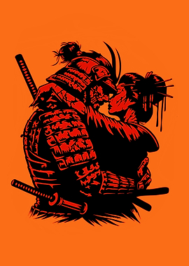 Samurai and Geisha Embrace