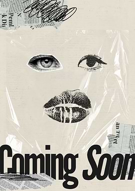 Coming Soon Collage with Facial Features