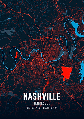 Nashville City Map