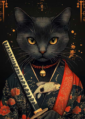Samurai Cat Katana