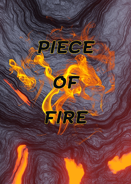 Piece of Fire Text Art