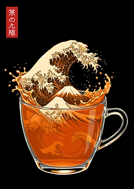 Tea Cup The Great Wave