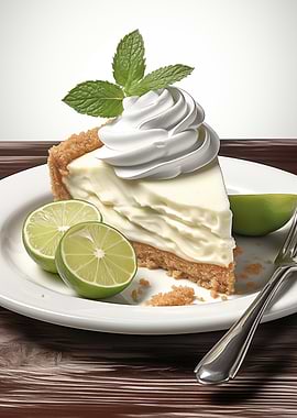 Key Lime Pie Slice Dessert