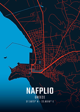 Nafplio City Map