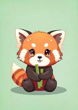 Cute Panda Bamboo