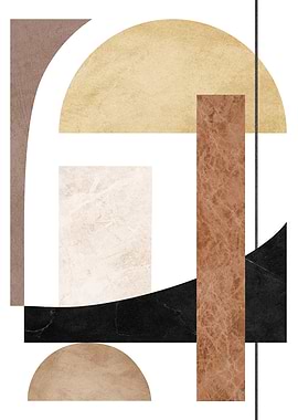 Abstract Geometric Shapes Art