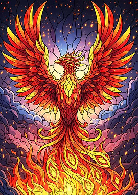 Fiery Phoenix Rising