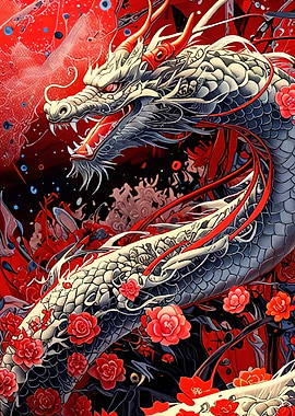 Dragon Red Roses