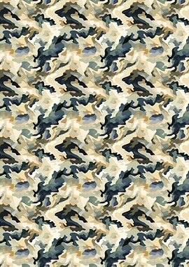 Abstract Camouflage Pattern
