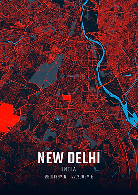 New Delhi City Map